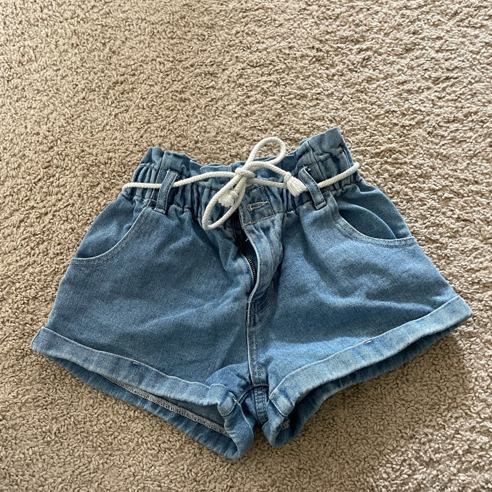 pacsun denim mom shorts